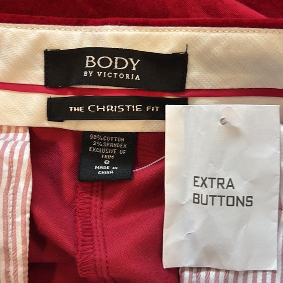 Victoria’s Secret Red Velvet Flare Christie Fit Pants 8 NWOT - Picture 9 of 9